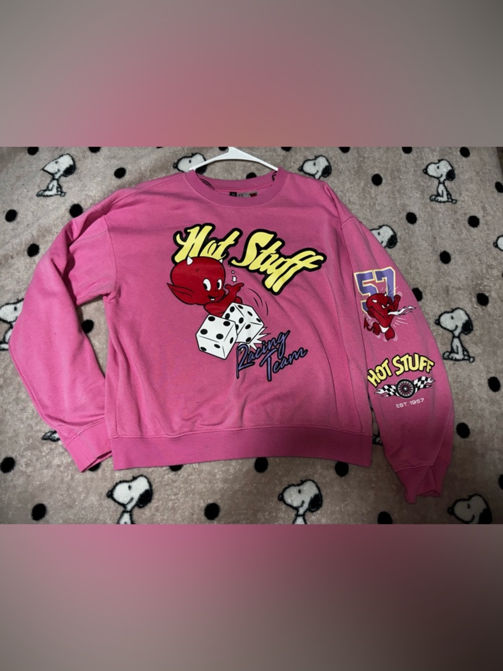 H&M Hot Stuff Racing Team Sweatshirt - Pink